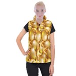 gold christmas ornaments Women s Button Up Vest