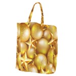 gold christmas ornaments Giant Grocery Tote