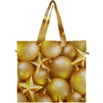 gold christmas ornaments Canvas Travel Bag