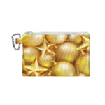 gold christmas ornaments Canvas Cosmetic Bag (Small)