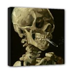 van gogh Skull Mini Canvas 8  x 8  (Stretched)