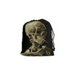 van gogh Skull Drawstring Pouch (Small)