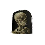 van gogh Skull Drawstring Pouch (Medium)