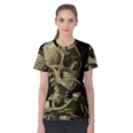 van gogh Skull Women s Cotton Tee