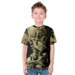 van gogh Skull Kids  Cotton Tee