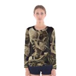 van gogh Skull Women s Long Sleeve Tee