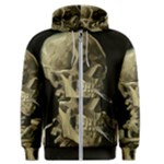 van gogh Skull Men s Zipper Hoodie