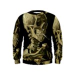 van gogh Skull Kids  Sweatshirt