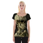 van gogh Skull Cap Sleeve Top