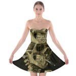 van gogh Skull Strapless Bra Top Dress