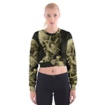 van gogh Skull Cropped Sweatshirt