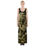 van gogh Skull Maxi Thigh Split Dress