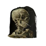 van gogh Skull Drawstring Pouch (XL)