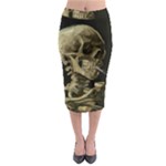 van gogh Skull Midi Pencil Skirt