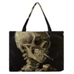 van gogh Skull Zipper Medium Tote Bag