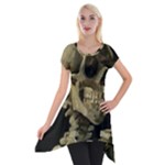 van gogh Skull Short Sleeve Side Drop Tunic