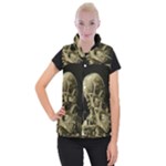 van gogh Skull Women s Button Up Vest