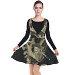 van gogh Skull Plunge Pinafore Dress