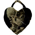 van gogh Skull Giant Heart Shaped Tote