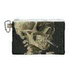 van gogh Skull Canvas Cosmetic Bag (Medium)