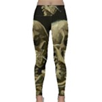 van gogh Skull Lightweight Velour Classic Yoga Leggings