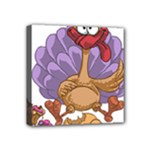 funny thanksgiving turkey Mini Canvas 4  x 4  (Stretched)