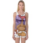 funny thanksgiving turkey One Piece Boyleg Swimsuit