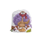 funny thanksgiving turkey Drawstring Pouch (Medium)