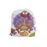 funny thanksgiving turkey Drawstring Pouch (Large)