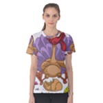 funny thanksgiving turkey Women s Cotton Tee