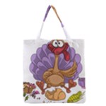 funny thanksgiving turkey Grocery Tote Bag