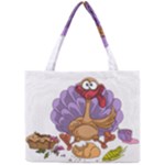 funny thanksgiving turkey Mini Tote Bag