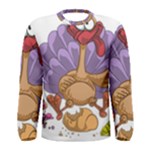 funny thanksgiving turkey Men s Long Sleeve Tee