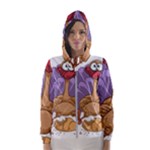 funny thanksgiving turkey Hooded Windbreaker (Women)