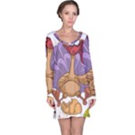 funny thanksgiving turkey Long Sleeve Nightdress