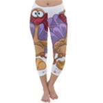 funny thanksgiving turkey Capri Winter Leggings 