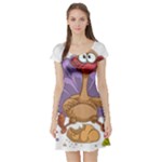 funny thanksgiving turkey Short Sleeve Skater Dress