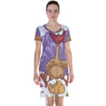 funny thanksgiving turkey Short Sleeve Nightdress