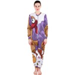 funny thanksgiving turkey OnePiece Jumpsuit (Ladies)