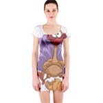 funny thanksgiving turkey Short Sleeve Bodycon Dress