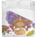 funny thanksgiving turkey Duvet Cover (King Size)