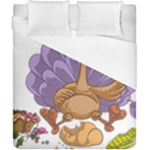 funny thanksgiving turkey Duvet Cover (California King Size)