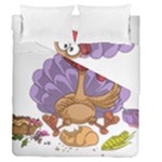 funny thanksgiving turkey Duvet Cover Double Side (Queen Size)