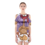 funny thanksgiving turkey Shoulder Cutout One Piece Dress