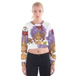 funny thanksgiving turkey Cropped Sweatshirt