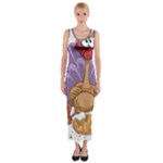 funny thanksgiving turkey Fitted Maxi Dress