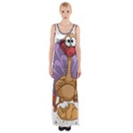 funny thanksgiving turkey Maxi Thigh Split Dress