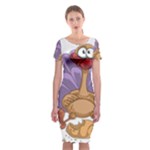 funny thanksgiving turkey Classic Short Sleeve Midi Dress