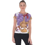 funny thanksgiving turkey Short Sleeve Sports Top 