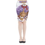 funny thanksgiving turkey Midi Wrap Pencil Skirt